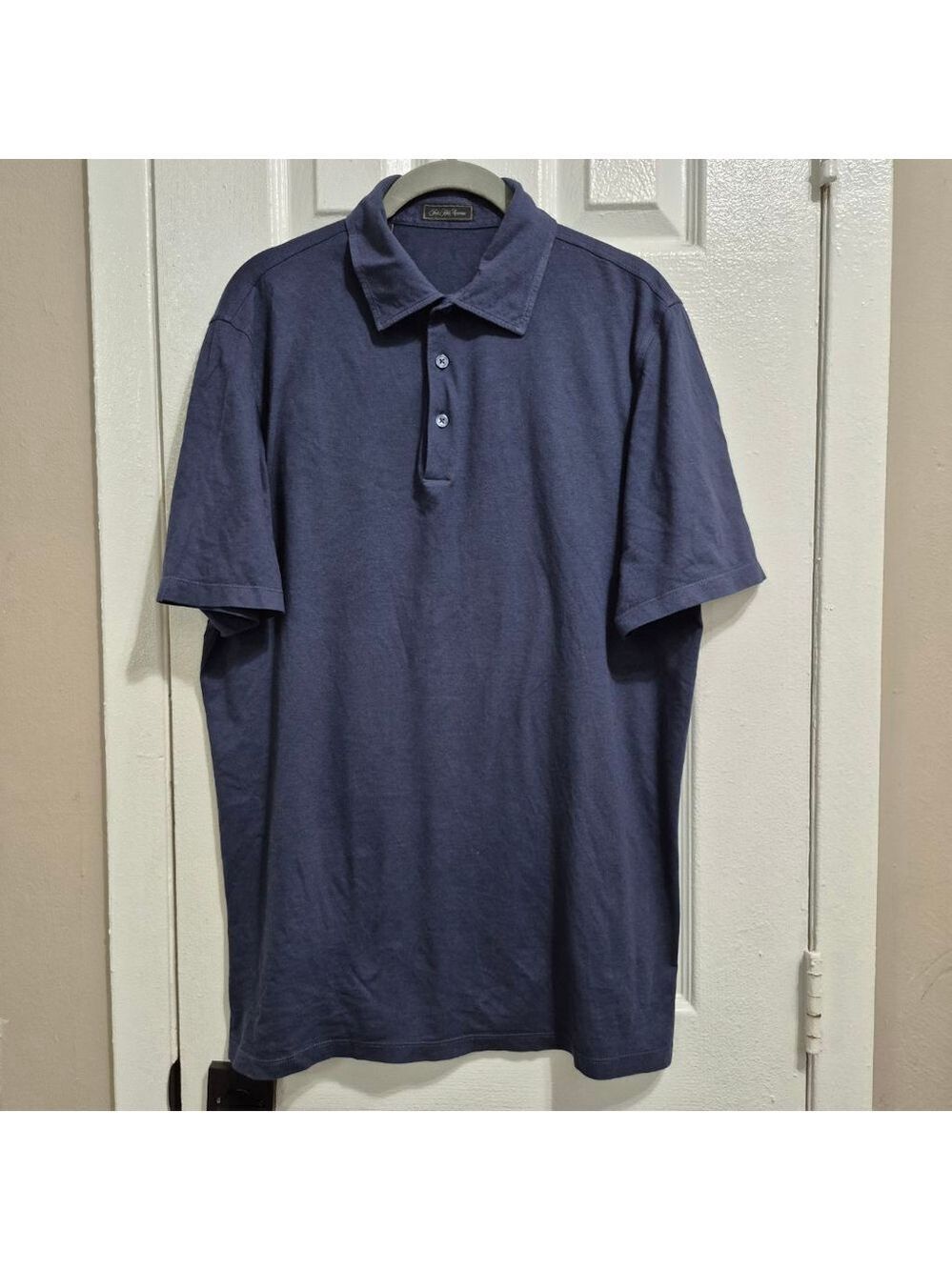 Men's Saks Fifth Avenue Navy Polo Shirt L